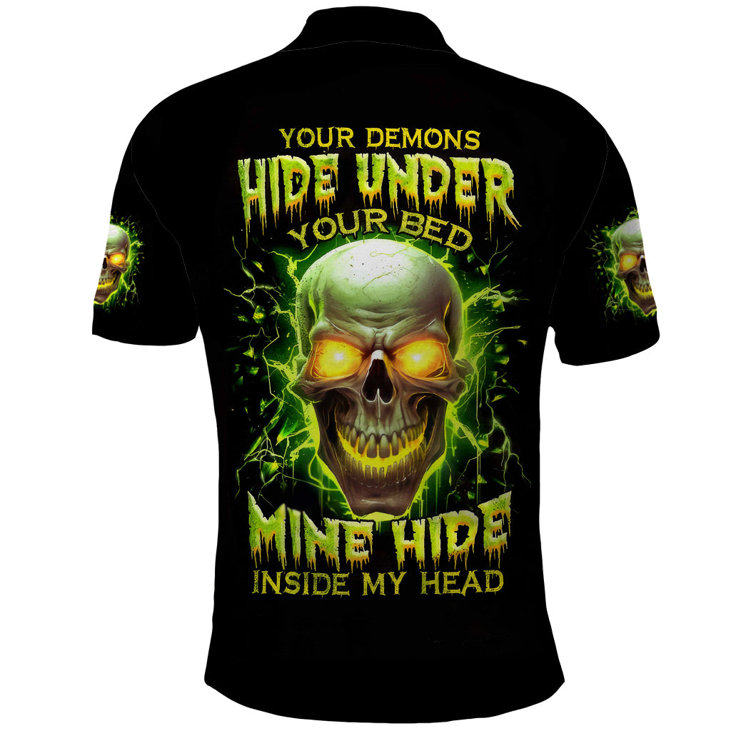 Witch Skull Polo Shirt Into Darkness To Lose Our Mind And Find Our Souls - Wonder Print Shop