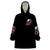 Zombie Skull Wearable Blanket Hoodie I Never Alone My Demon With Me 24/7 DT01