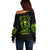 Gun Skull Off Shoulder Sweater When You Come For My Gun Expect An Appropriate Response - Wonder Print Shop