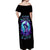 Witch Skull Off Shoulder Maxi Dress My Mother Didn't Raise A Princess She Trained A Witch - Wonder Print Shop