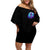 Witch Skull Off Shoulder Short Dress My Mother Didn't Raise A Princess She Trained A Witch - Wonder Print Shop