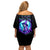 Witch Skull Off Shoulder Short Dress My Mother Didn't Raise A Princess She Trained A Witch - Wonder Print Shop