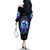 Witch Skull Off The Shoulder Long Sleeve Dress My Mother Didn't Raise A Princess She Trained A Witch - Wonder Print Shop