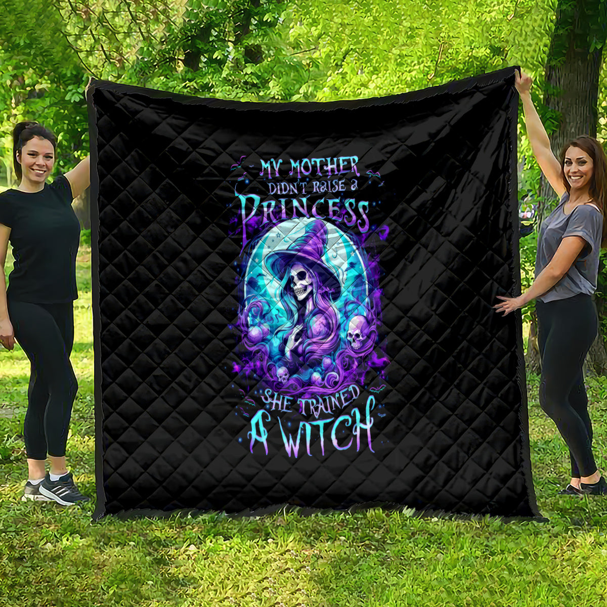 witch-skull-quilt-my-mother-didnt-raise-a-princess-she-trained-a-witch