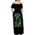 Warrior Skull Off Shoulder Maxi Dress Of Course I'm Going To Hell Just Pick You Up - Wonder Print Shop