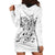 Art Skull Hoodie Dress Rock Paper Scissors Throat Punch I Win - Wonder Print Shop