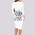 Art Skull Long Sleeve Bodycon Dress Rock Paper Scissors Throat Punch I Win - Wonder Print Shop