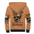 Sunflower Skull Sherpa Hoodie She Is Sunshine Mixed With A Little Hurricance - Wonder Print Shop