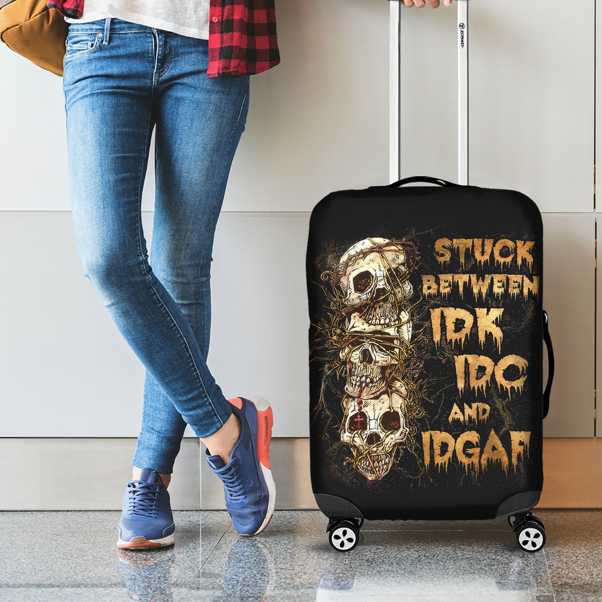 wire-skull-luggage-cover-stuck-between-idk-idc-and-idgaf