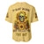 Sunflower Skull Baseball Jersey I'm Blunt Because God Rolled Me That Way - Wonder Print Shop