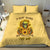 Sunflower Skull Bedding Set I'm Blunt Because God Rolled Me That Way - Wonder Print Shop