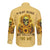 Sunflower Skull Long Sleeve Button Shirt I'm Blunt Because God Rolled Me That Way - Wonder Print Shop