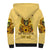 Sunflower Skull Sherpa Hoodie I'm Blunt Because God Rolled Me That Way - Wonder Print Shop