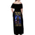 Skull Reaper Off Shoulder Maxi Dress The Devil Whispered To Me I Whisper Back Bring Beer - Wonder Print Shop