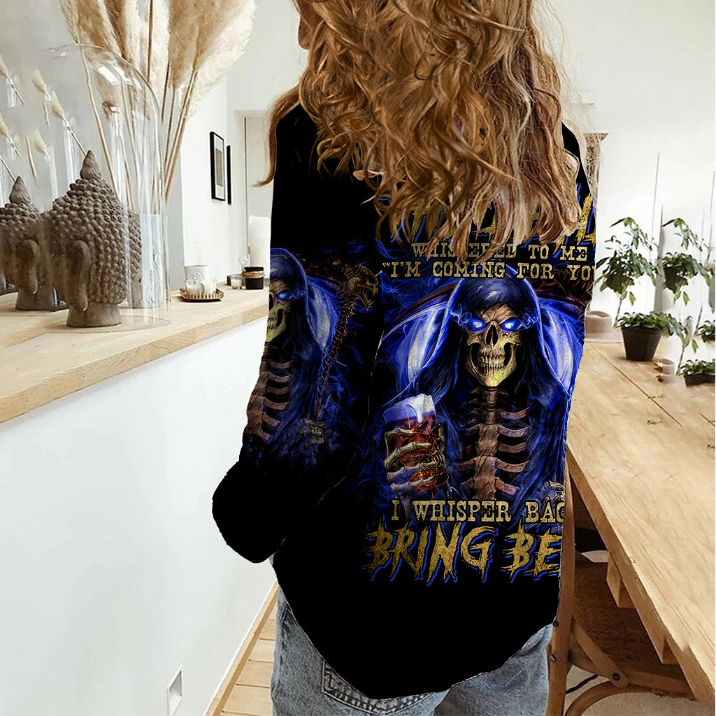 skull-reaper-women-casual-shirt-the-devil-whispered-to-me-i-whisper-back-bring-beer