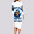 Death Skull Long Sleeve Bodycon Dress Walk Away I Have Anger Issues And Dislike For Stupod People - Wonder Print Shop