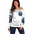 Death Skull Off Shoulder Sweater Walk Away I Have Anger Issues And Dislike For Stupod People - Wonder Print Shop