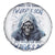 Death Skull Spare Tire Cover When I'm Good I God's Son But When I'm Bad I'm Devil's Dad - Wonder Print Shop