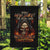 Flame Skull Garden Flag When I Was Born The Devil Said Oh Shit Compettion - Wonder Print Shop