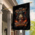 Flame Skull Garden Flag When I Was Born The Devil Said Oh Shit Compettion - Wonder Print Shop