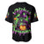 Pumpkin Witch Skull Baseball Jersey Witches Be Trippin - Wonder Print Shop