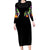 Pumpkin Witch Skull Long Sleeve Bodycon Dress Witches Be Trippin - Wonder Print Shop