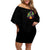 Pumpkin Witch Skull Off Shoulder Short Dress Witches Be Trippin - Wonder Print Shop