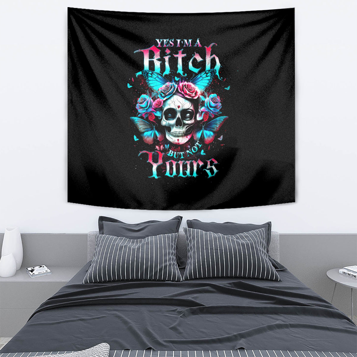 butterfly-skull-tapestry-yes-im-bitch-but-not-your