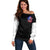 American Skull Off Shoulder Sweater American Live It Love It Or Get The Hell Out - Wonder Print Shop