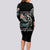 Angel Skull Long Sleeve Bodycon Dress She Whispered Back Iam The Storm - Wonder Print Shop