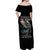 Angel Skull Off Shoulder Maxi Dress She Whispered Back Iam The Storm - Wonder Print Shop