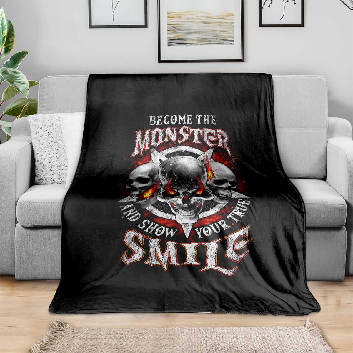 satan-skull-blanket-become-the-monster-and-show-your-true-smile