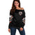 Satan Skull Off Shoulder Sweater Become The Monster And Show Your True Smile - Wonder Print Shop