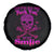 Flower Skull Spare Tire Cover Can You See The Fuck You In My Smile - Wonder Print Shop