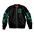 Flame Skull Bomber Jacket I Don't Stop When I Tired I Stop When I Fucking Done - Wonder Print Shop