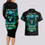 Flame Skull Couples Matching Long Sleeve Bodycon Dress and Hawaiian Shirt I Don't Stop When I Tired I Stop When I Fucking Done - Wonder Print Shop