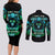 Flame Skull Couples Matching Long Sleeve Bodycon Dress and Long Sleeve Button Shirt I Don't Stop When I Tired I Stop When I Fucking Done - Wonder Print Shop