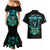 Flame Skull Couples Matching Mermaid Dress and Hawaiian Shirt I Don't Stop When I Tired I Stop When I Fucking Done - Wonder Print Shop