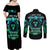 Flame Skull Couples Matching Off Shoulder Maxi Dress and Long Sleeve Button Shirt I Don't Stop When I Tired I Stop When I Fucking Done - Wonder Print Shop