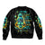 Flame Skull Bomber Jacket The Good Girl In Me Got Tired Of The Bullshit - Wonder Print Shop