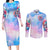 Rose Skull Couples Matching Long Sleeve Bodycon Dress and Long Sleeve Button Shirt The Good Girl In Me Got Tired Of The Bullshit - Wonder Print Shop