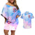 Rose Skull Couples Matching Off Shoulder Short Dress and Hawaiian Shirt The Good Girl In Me Got Tired Of The Bullshit - Wonder Print Shop