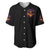 Flame Skull Baseball Jersey I Talk I Smite But Be Careful When I Silent - Wonder Print Shop