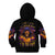 Flame Skull Kid Hoodie I Talk I Smite But Be Careful When I Silent - Wonder Print Shop