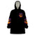 Flame Skull Wearable Blanket Hoodie I Talk I Smite But Be Careful When I Silent