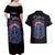 Queen Skull Couples Matching Off Shoulder Maxi Dress and Hawaiian Shirt Bitch I'm Not A Princess I'm The Fucking Queen - Wonder Print Shop