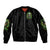 Old Skull Sleeve Zip Bomber Jacket I Stopped Fighting My Inner Demons We On The Same Side Now