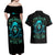 Lady Skull Couples Matching Off Shoulder Maxi Dress and Hawaiian Shirt Iam A Good Person But Don't Give Me Are To Show My Evil Side - Wonder Print Shop