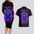 Flame Skull Couples Matching Long Sleeve Bodycon Dress and Hawaiian Shirt The Good Girl In Me Got Tired Of The Bullshit - Wonder Print Shop