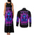 Flame Skull Couples Matching Tank Maxi Dress and Long Sleeve Button Shirt The Good Girl In Me Got Tired Of The Bullshit - Wonder Print Shop